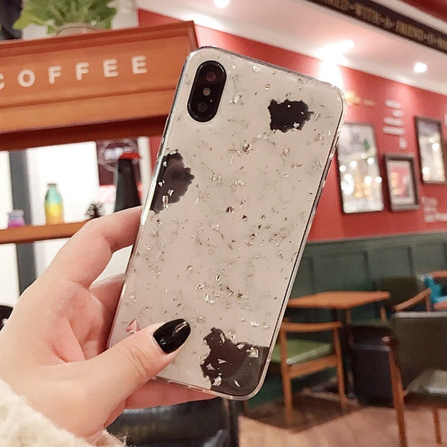 Luxury Gold Foil Bling Marble Phone Cases