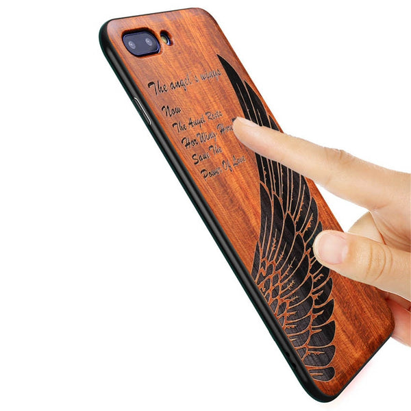 New Huawei Honor View 10 Case Slim Wood Back Cover