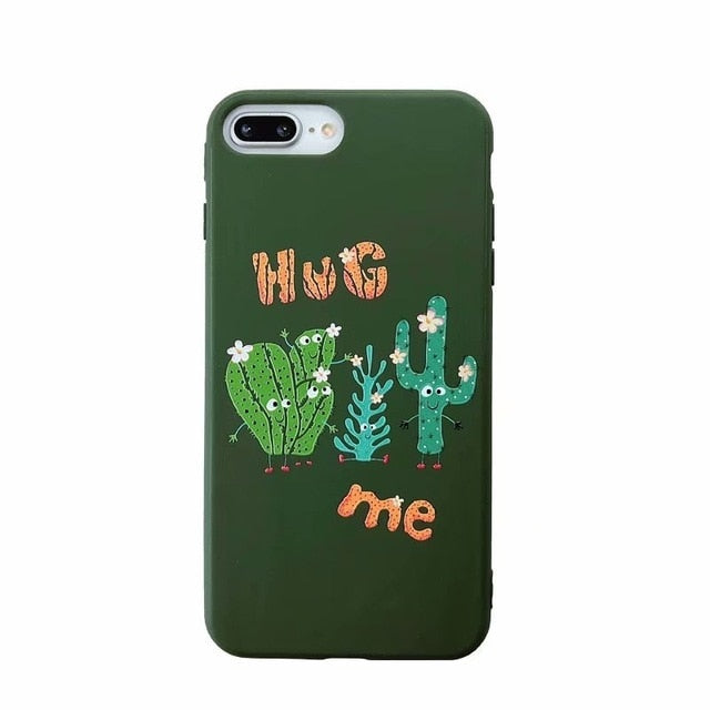 Candy Color Leaf Print Phone Case