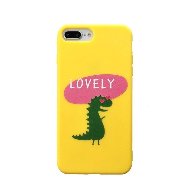 Candy Color Leaf Print Phone Case