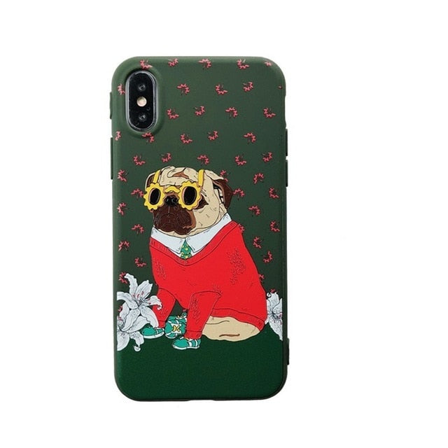 Candy Color Leaf Print Phone Case