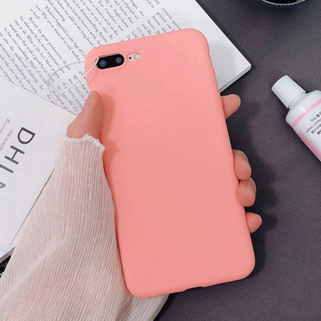 Solid Color Silicone Couples Cases