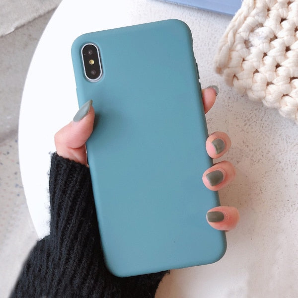 Solid Color Silicone Couples Cases