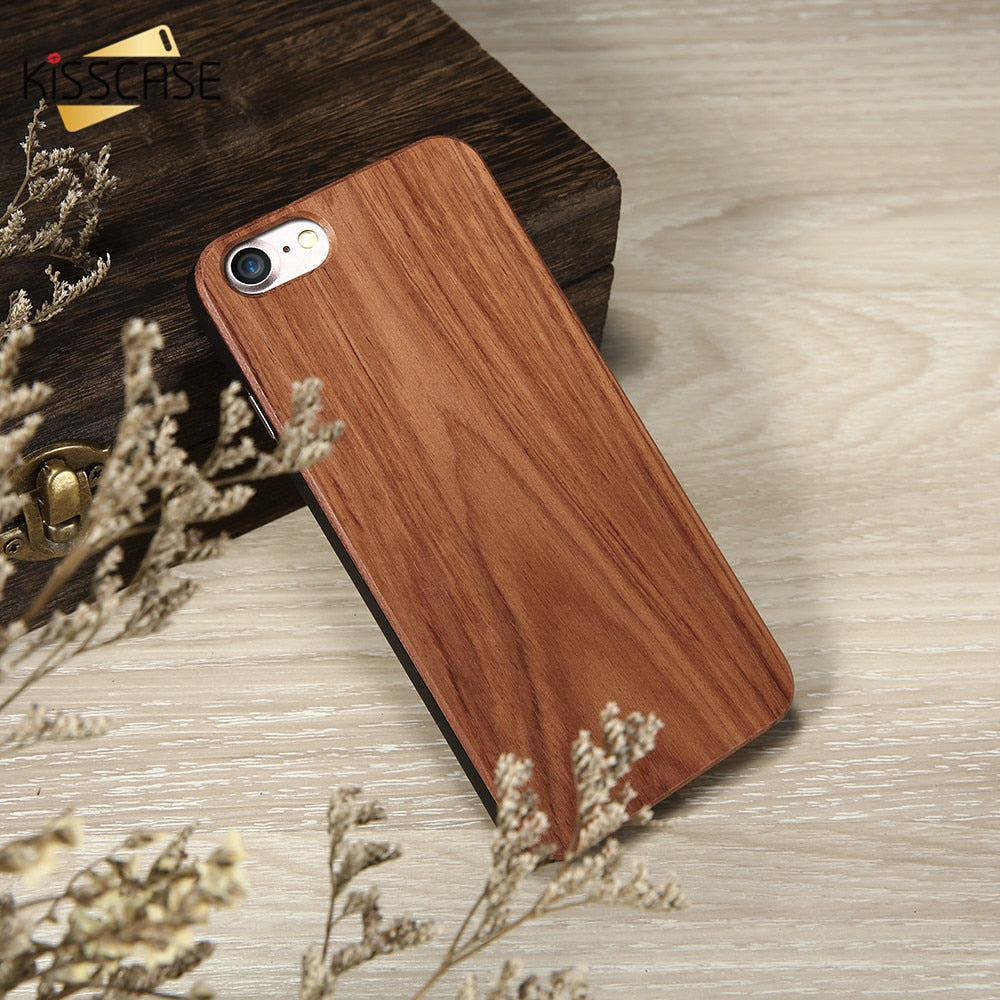 Natural Wood Bamboo Phone Cases For iPhone